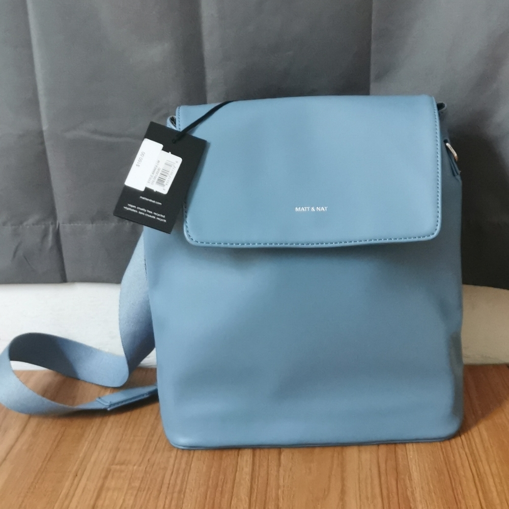 Cute Matt & Nat Backpack In Classic French Blue
